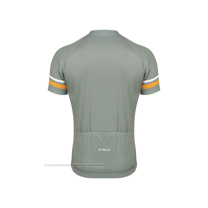 2021 Maillot Cyclisme de Marchi Vert Bleu Manches Courtes et Cuissard